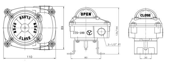 ITS100�y�T��λ�_�P�����γߴ�